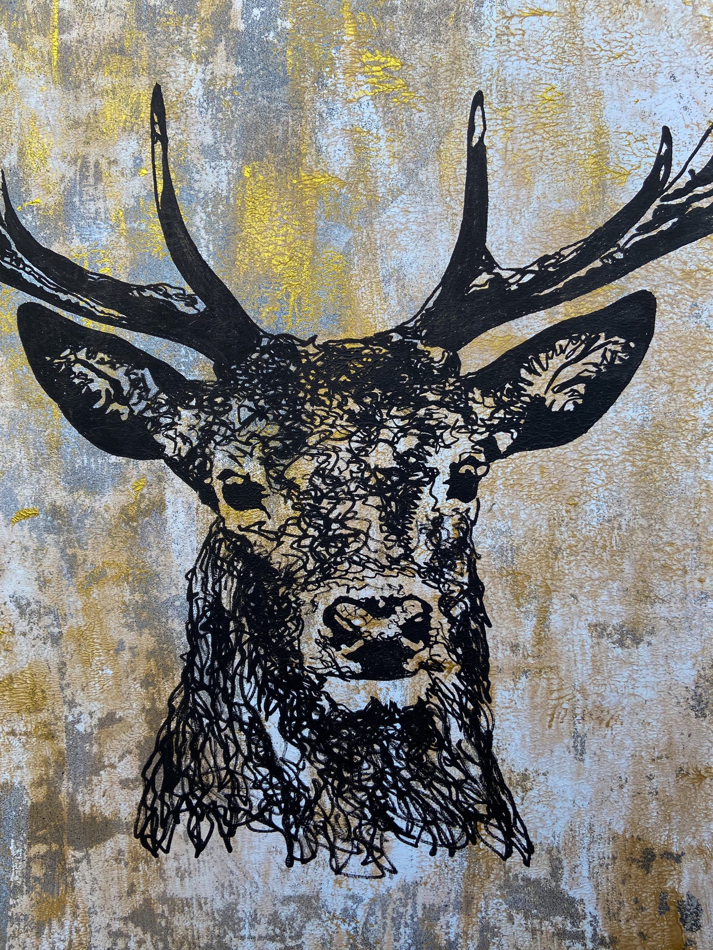 Kunstdruck Tier Hirsch von Künstler Chris Morys